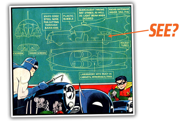 Illustration for article titled This Is The Only Batmobile That Makes Any Sense